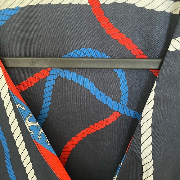 Zara Black Dress with Red and Blue Rope Pattern - Picture 3 of 3